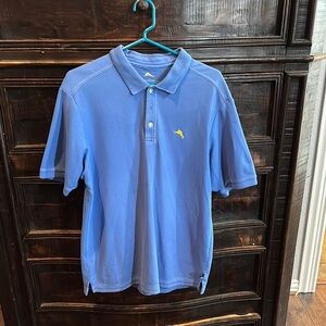 Tommy Bahama Blue Polo Classic Short Sleeve Shirt